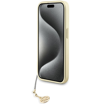 Guess GUHCP15LGF4GGR iPhone 15 Pro 6.1" gray/gray hardcase 4G Charms Collection