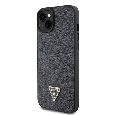 Guess GUHCP15SP4TDSCPK iPhone 15 6.1" black/black hardcase Crossbody 4G Metal Logo