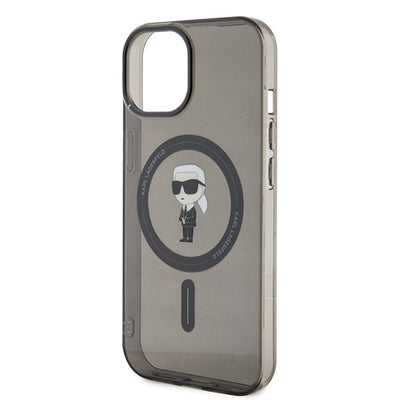 Karl Lagerfeld IML Ikonik MagSafe case for iPhone 15 - black