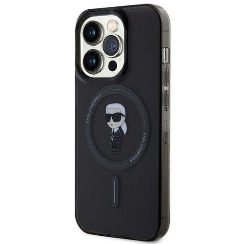 Karl Lagerfeld KLHMP15XHFCKNOK iPhone 15 Pro Max 6.7" black/black hardcase IML Ikonik MagSafe