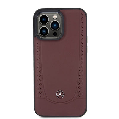Mercedes MEHCP15XARMRE iPhone 15 Pro Max 6.7&quot; red/red hardcase Leather Urban Bengale