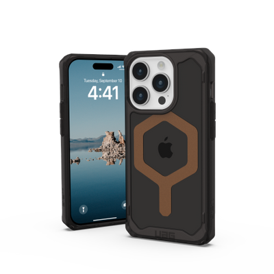 UAG Plyo MagSafe case for iPhone 15 Pro - black and brown