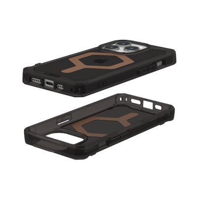 UAG Plyo MagSafe case for iPhone 15 Pro - black and brown