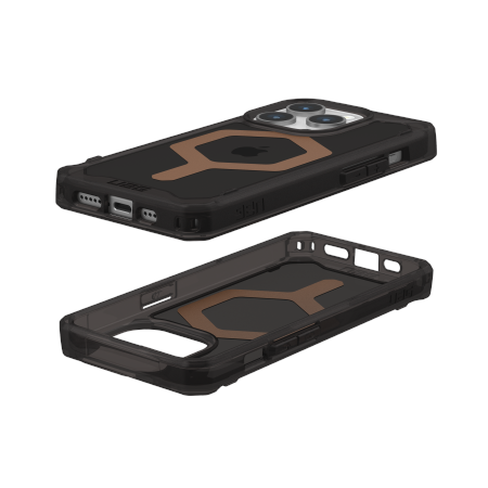 UAG Plyo MagSafe case for iPhone 15 Pro - black and brown
