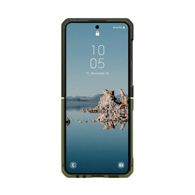 UAG Plyo Pro case with magnetic module for Samsung Galaxy Flip 5 - green-gray