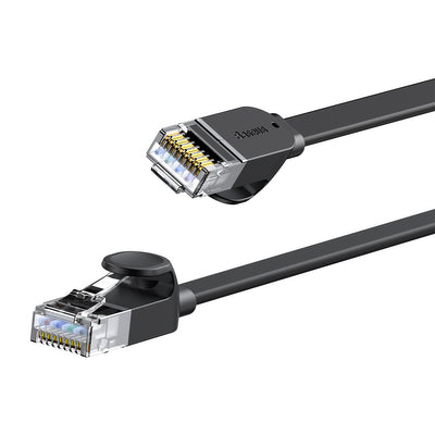 [RETURNED ITEM]  Baseus high Speed Six types of RJ45 Gigabit network cable (flat cable)15m Black