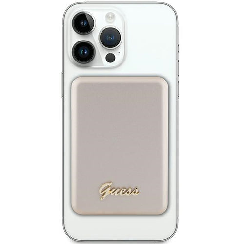 Guess MagSafe Metal Script Logo induction power bank 5W 3000mAh - gold