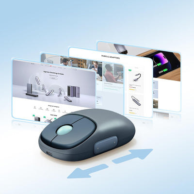 Ugreen MU102 FUN+ Bluetooth / 2.4 GHz Wireless Mouse - Black