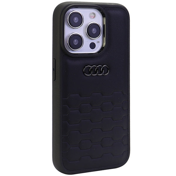 Audi GT Synthetic Leather case for iPhone 15 Pro - black