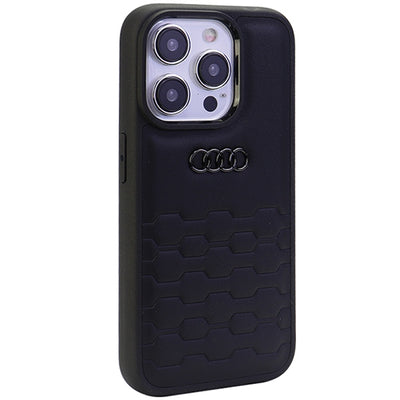 Audi GT Synthetic Leather case for iPhone 15 Pro Max - black