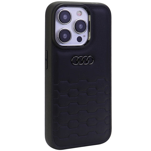 Audi GT Synthetic Leather case for iPhone 15 Pro Max - black