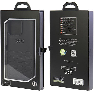 Audi GT Synthetic Leather case for iPhone 15 Pro Max - black