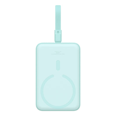 Baseus Magnetic Mini MagSafe 10000mAh 20W powerbank with built-in Lightning cable - blue + Baseus Simple Series USB-C - USB-C