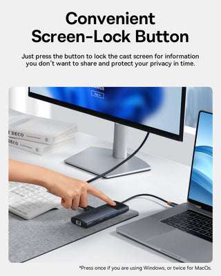 Basesu Metal Gleam Series II 11 in 1 Hub USB-A/USB-C PD/HDMI/DP/RJ45/SD/TF - black — Baseus