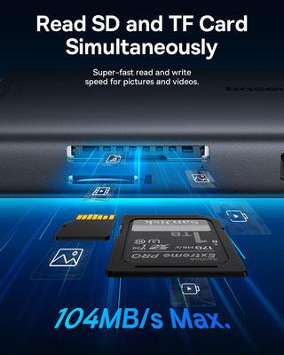 Basesu Metal Gleam Series II 11 in 1 Hub USB-A/USB-C PD/HDMI/DP/RJ45/SD/TF - black — Baseus