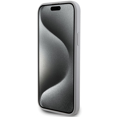 Guess GUHCP15MPS4DGPS iPhone 15 Plus 6.7" silver/silver hardcase Strass Metal Logo