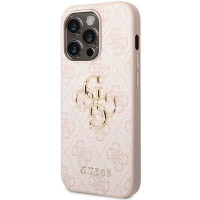 Guess GUHCP15X4GMGPI iPhone 15 Pro Max 6.7" pink/pink hardcase 4G Big Metal Logo