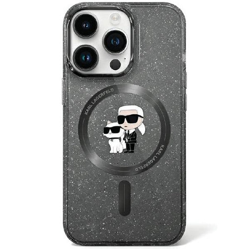 Karl Lagerfeld KLHMN61HGKCNOK iPhone 11 / Xr 6.1" black/black hardcase Karl&amp;Choupette Glitter MagSafe