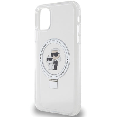 Karl Lagerfeld KLHMN61HMRSKCH iPhone 11 / Xr 6.1" white/white hardcase Ring Stand Karl&amp;Choupette MagSafe