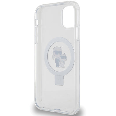 Karl Lagerfeld KLHMN61HMRSKCH iPhone 11 / Xr 6.1" white/white hardcase Ring Stand Karl&amp;Choupette MagSafe