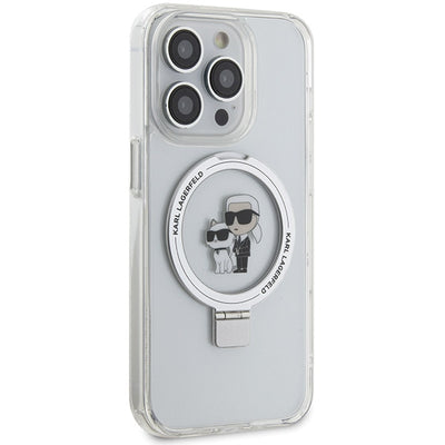 Karl Lagerfeld KLHMP14LHMRSKCH iPhone 14 Pro 6.1" white/white hardcase Ring Stand Karl&amp;Choupette MagSafe