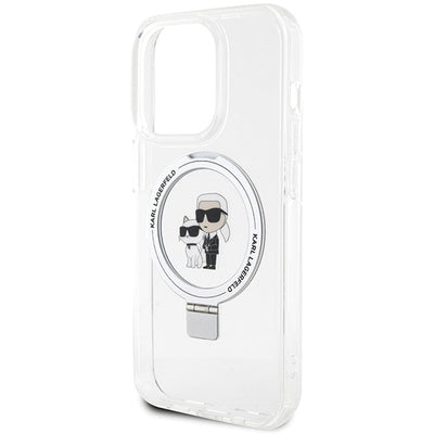Karl Lagerfeld KLHMP14LHMRSKCH iPhone 14 Pro 6.1" white/white hardcase Ring Stand Karl&amp;Choupette MagSafe