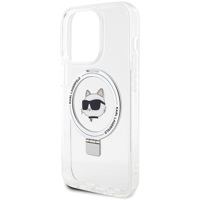 Karl Lagerfeld KLHMP15LHMRSCHH iPhone 15 Pro 6.1" white/white hardcase Ring Stand Choupette Head MagSafe
