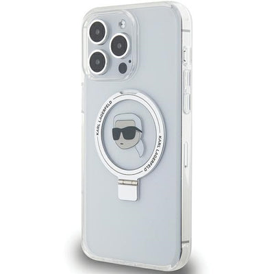 Karl Lagerfeld KLHMP15LHMRSKHH iPhone 15 Pro 6.1" white/white hardcase Ring Stand Karl Head MagSafe