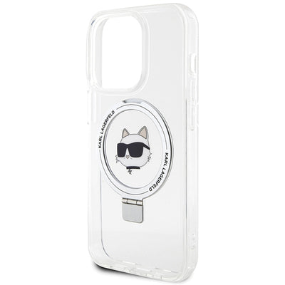 Karl Lagerfeld KLHMP15XHMRSCHH iPhone 15 Pro Max 6.7" white/white hardcase Ring Stand Choupette Head MagSafe