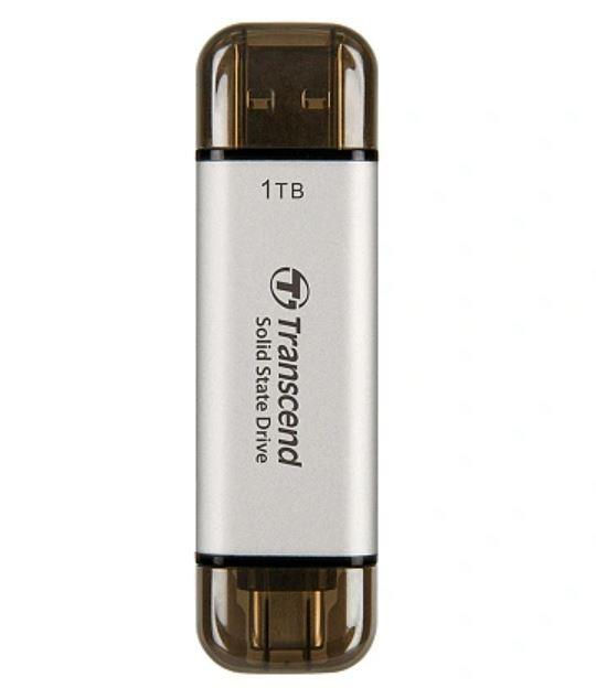 External SSD TRANSCEND ESD310 1TB USB-C USB 3D NAND Write speed 950 MBytes/sec Read speed 1050 MBytes/sec TS1TESD310S