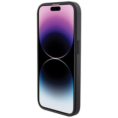BMW Quilted Tricolor iPhone 15 Pro Case - Black