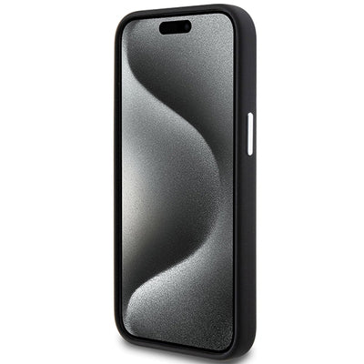 BMW Signature Liquid Silicone MagSafe case for iPhone 15 - black