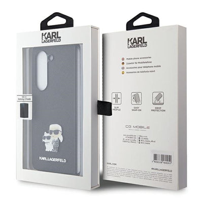 Karl Lagerfeld Saffiano Karl&Choupette Pin case for Samsung Galaxy Z Fold 5 - black