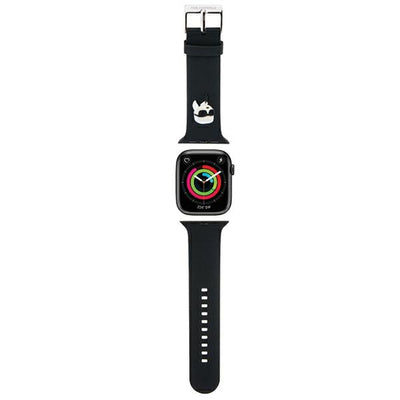Karl Lagerfeld 3D Rubber Karl Head strap for Apple Watch 42/44/45/49mm - black