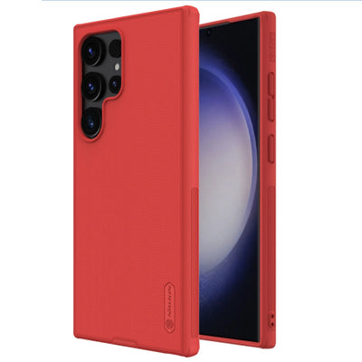 Nillkin Super Frosted Shield Pro armored case for Samsung Galaxy S24 Ultra - red