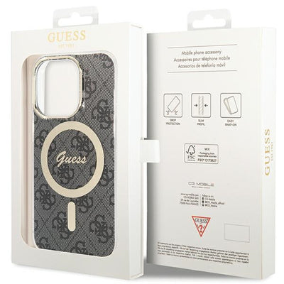 Guess IML 4G MagSafe case for iPhone 15 Pro - black