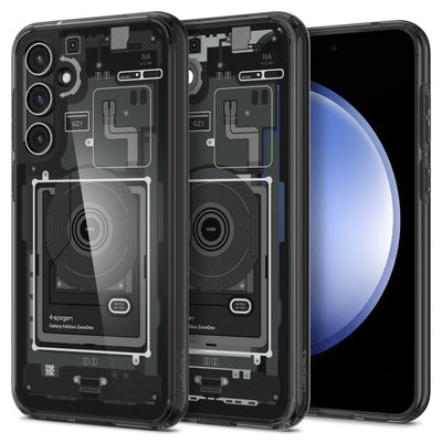 Spigen Ultra Hybrid Case for Samsung Galaxy S23 FE - Dark Gray (Zero One Pattern)