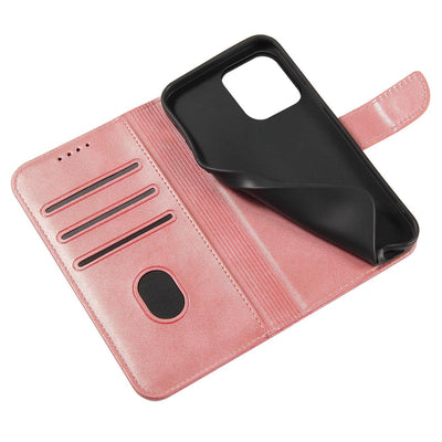 Magnet Case for Samsung S24 Plus with flap and wallet - pink — Hurtel