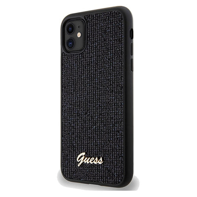 Guess Disco Metal Script case for iPhone 11 / Xr - black