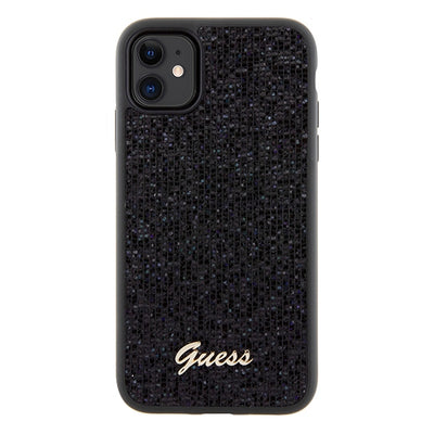 Guess Disco Metal Script case for iPhone 11 / Xr - black