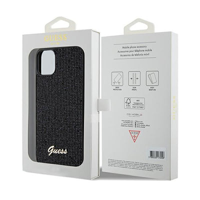 Guess Disco Metal Script case for iPhone 11 / Xr - black
