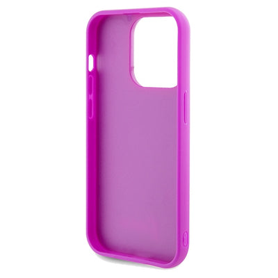 Guess Disco Metal Script case for iPhone 14 Pro - fuchsia