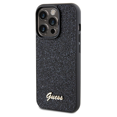 Guess Disco Metal Script case for iPhone 14 Pro - black