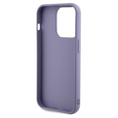 Guess Sequin Script Metal case for iPhone 14 Pro - purple