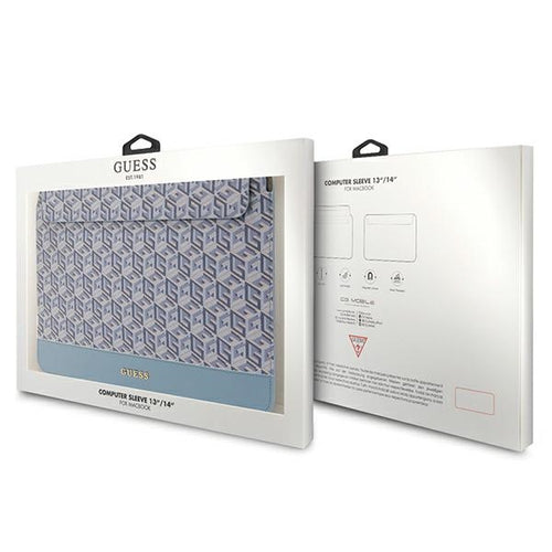 Guess GCube Stripes case for a 14" laptop - blue