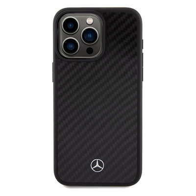 Mercedes Carbon Fiber Dynamic case for iPhone 15 Pro Max - black