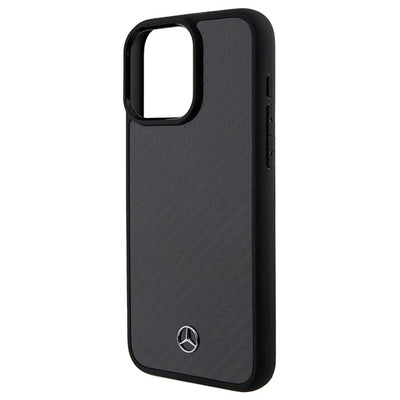 Mercedes Carbon Fiber Dynamic case for iPhone 15 Pro Max - black