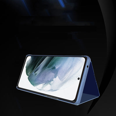Clear View Case for Samsung S24 Ultra with flap - blue — Hurtel