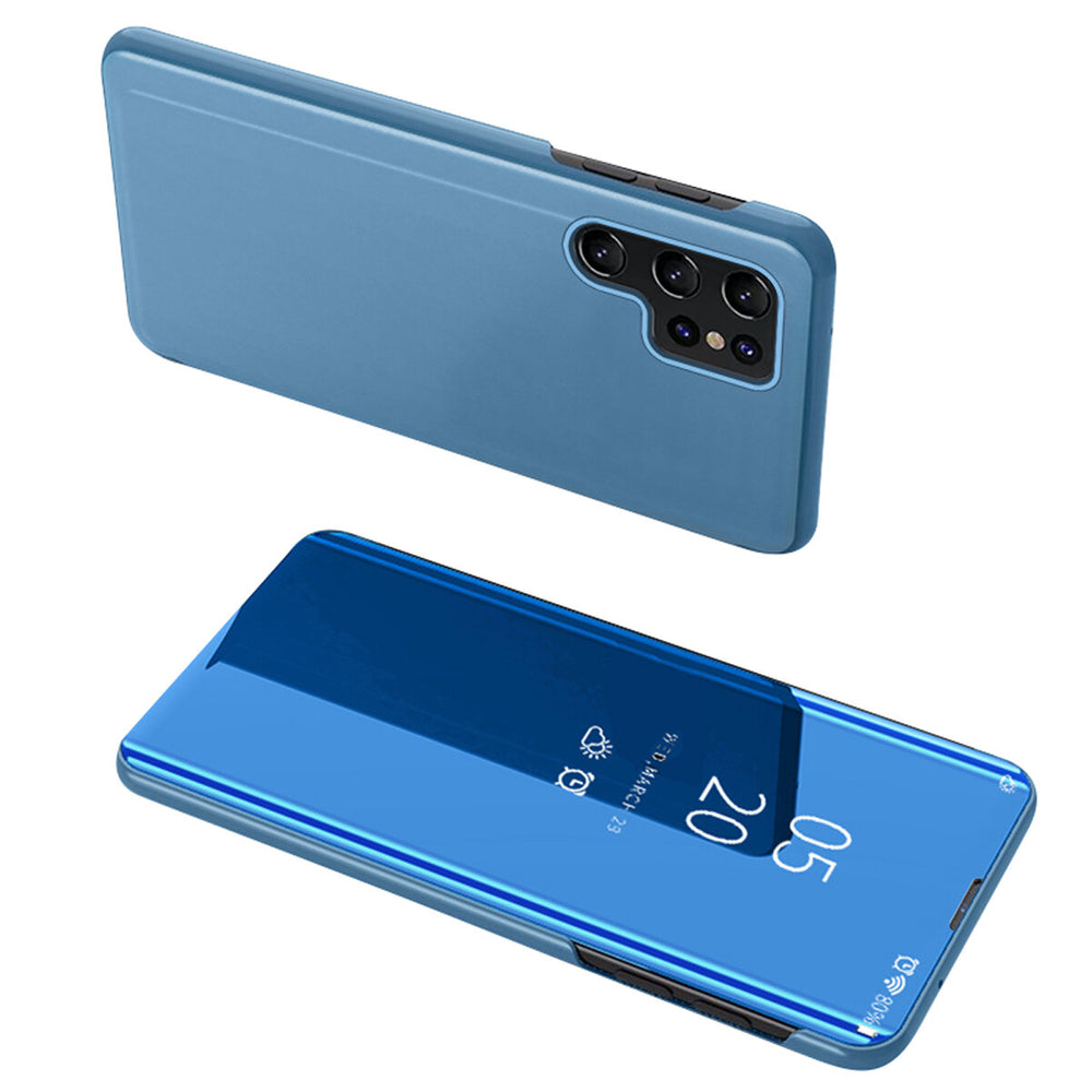 Clear View Case for Samsung A05s with flap - blue — Hurtel
