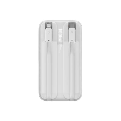 Baseus Comet Series powerbank with display 10000mAh 22.5W - white + USB-A - USB-C cable